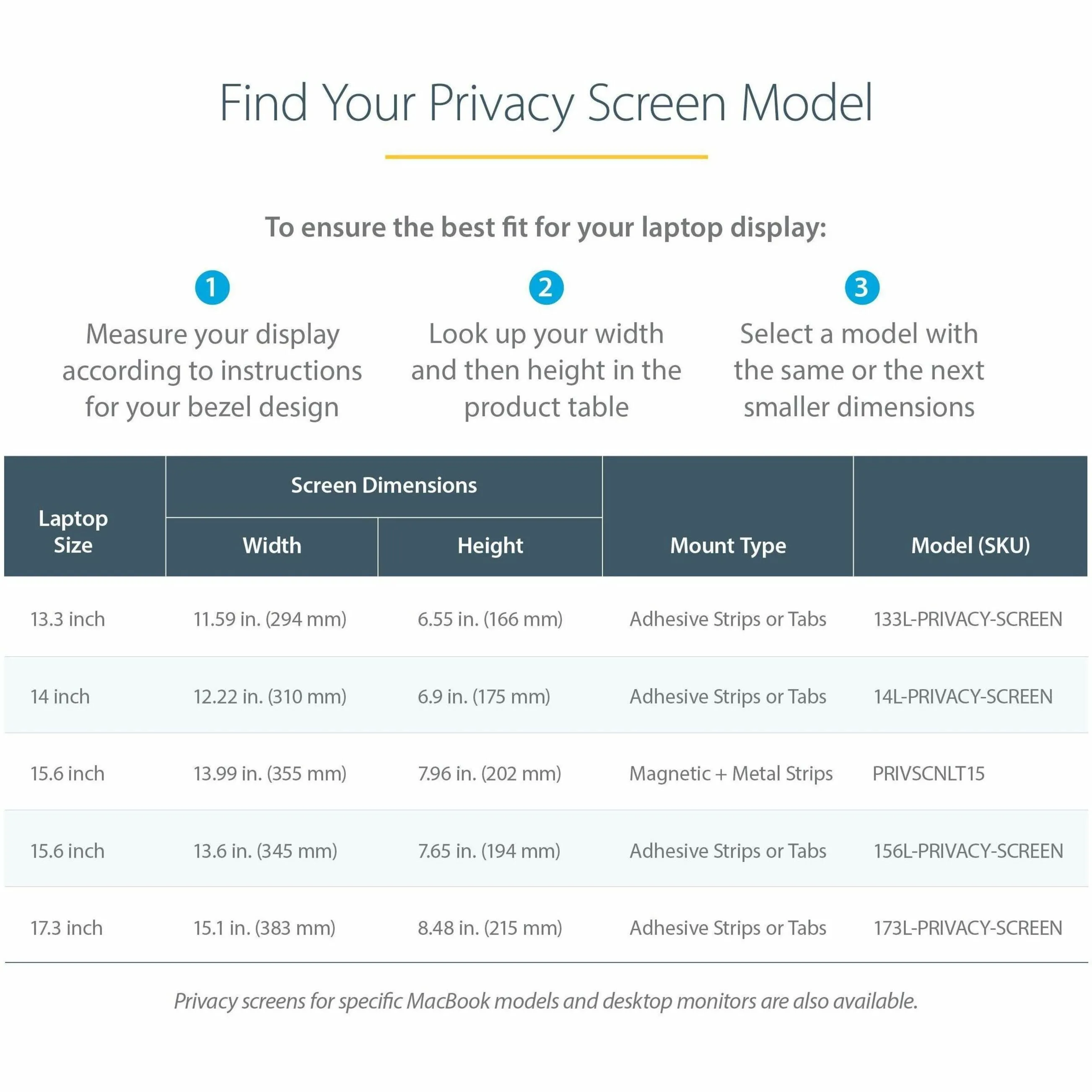 STARTECH-133L-PRIVACY-SCREEN